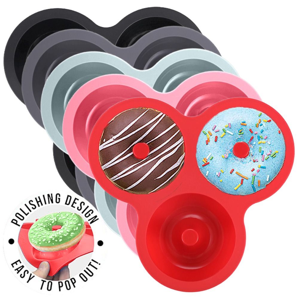 Donut Mold Silicone - Nieuwe siliconen donutvorm, antiaanbak, food grade