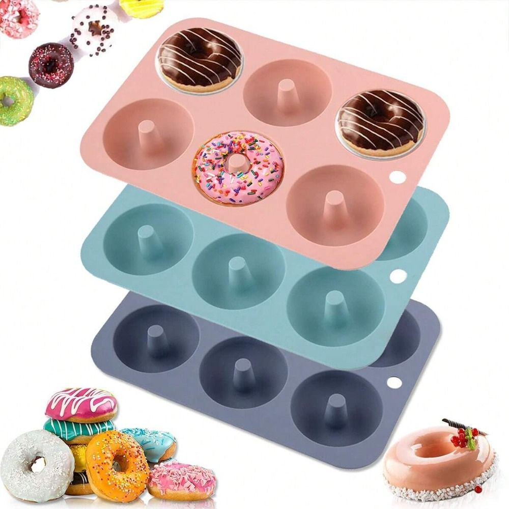 Donut Mold Silicone - Nieuwe siliconen donutvorm, hittebestendig, siliconen bakvorm