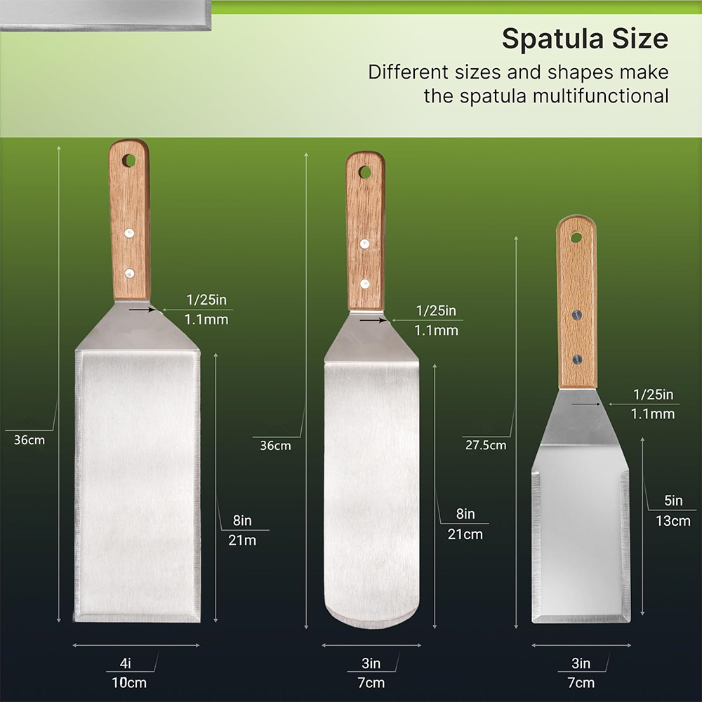 LMETJMA Metalen Spatel- en Wen - Okonomiyaki Spatula recensie en prijs