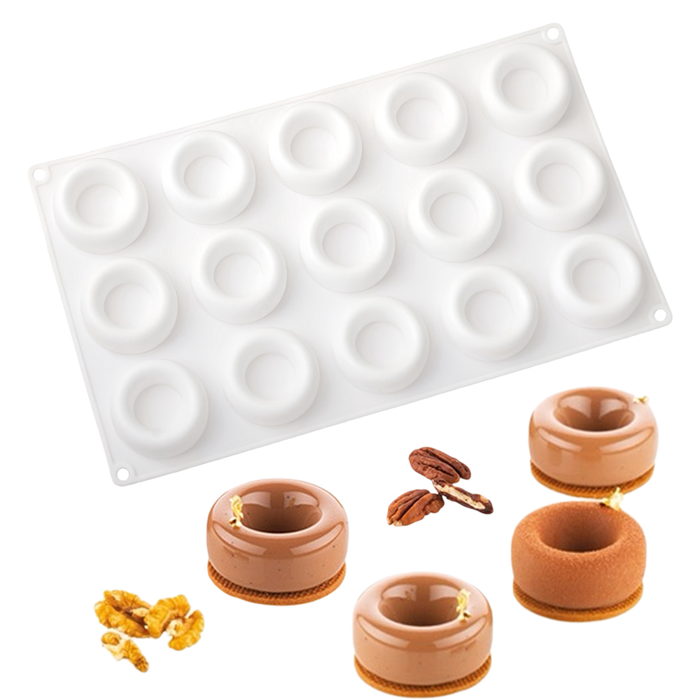 15-cellige ronde concave donut - Donut Mold Silicone recensie en prijs
