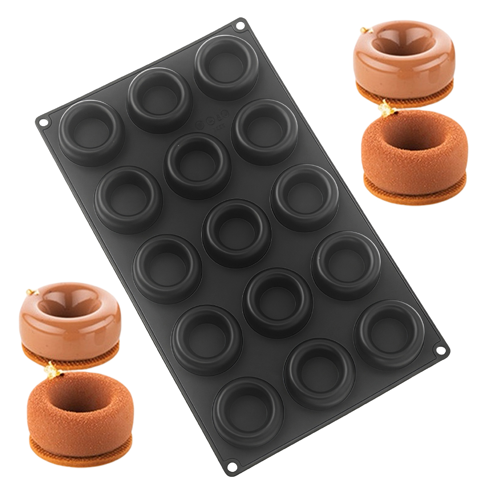 15-cellige ronde concave donut - Donut Mold Silicone recensie en prijs